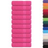 Serviettes de douche 10 pcs rose 70x140 cm 360 g/m² 100% coton 