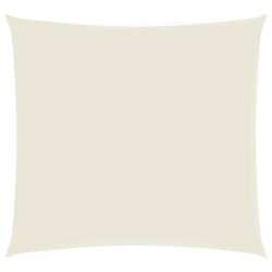 Voile de parasol tissu oxford carré 7x7 m crème 
