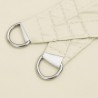 Voile de parasol tissu oxford carré 7x7 m crème 