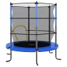 Trampoline avec filet de sécurité Rond 140x160 cm Bleu 
