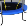 Trampoline avec filet de sécurité Rond 140x160 cm Bleu 