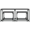 Tables basses gigognes 3 pcs sonoma gris bois d'ingénierie 