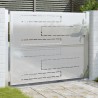 Portail de jardin 100x75 cm acier inoxydable 