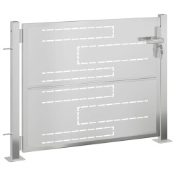 Portail de jardin 100x75 cm acier inoxydable 