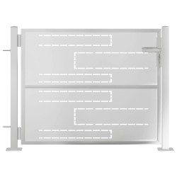Portail de jardin 100x75 cm acier inoxydable 