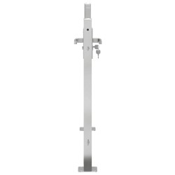 Portail de jardin 100x75 cm acier inoxydable 