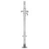 Portail de jardin 100x75 cm acier inoxydable 
