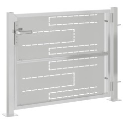 Portail de jardin 100x75 cm acier inoxydable 