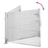 Portail de jardin 100x75 cm acier inoxydable 