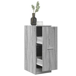 Armoire apothicaire sonoma gris 30x41x77,5 cm bois d'ingénierie 
