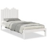 Cadre de lit extra long sans matelas 100x220 cm bois massif 