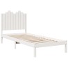 Cadre de lit extra long sans matelas 100x220 cm bois massif 