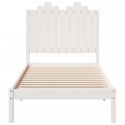 Cadre de lit extra long sans matelas 100x220 cm bois massif 