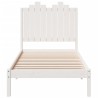 Cadre de lit extra long sans matelas 100x220 cm bois massif 