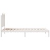 Cadre de lit extra long sans matelas 100x220 cm bois massif 