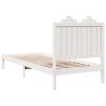 Cadre de lit extra long sans matelas 100x220 cm bois massif 