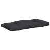 Coussins de palette lot de 3 noir tissu 
