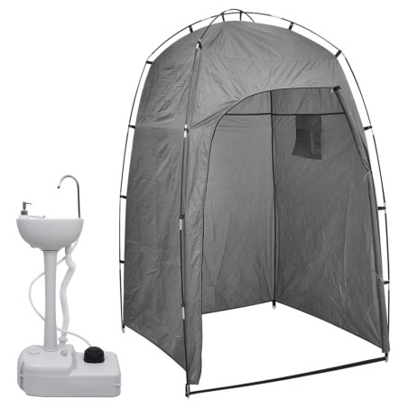 Support de lavage des mains de camping portable avec tente 20 L 