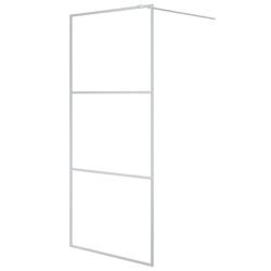 Paroi de douche Argenté 90x195 cm Verre ESG transparent 
