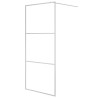 Paroi de douche Argenté 90x195 cm Verre ESG transparent 