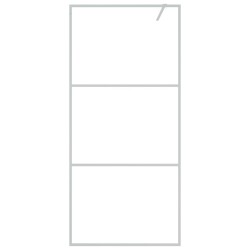 Paroi de douche Argenté 90x195 cm Verre ESG transparent 