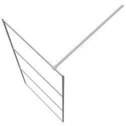 Paroi de douche Argenté 90x195 cm Verre ESG transparent 