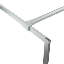Paroi de douche Argenté 90x195 cm Verre ESG transparent 
