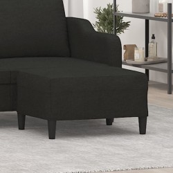 Repose-pied Noir 70x55x41 cm Tissu 