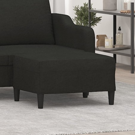 Repose-pied Noir 70x55x41 cm Tissu 
