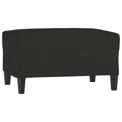 Repose-pied Noir 70x55x41 cm Tissu 