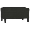 Repose-pied Noir 70x55x41 cm Tissu 