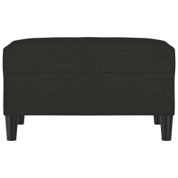 Repose-pied Noir 70x55x41 cm Tissu 