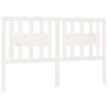 Tête de lit Blanc 186x4x100 cm Bois massif de pin 