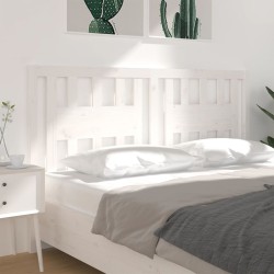 Tête de lit Blanc 186x4x100 cm Bois massif de pin 