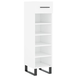 Armoire à chaussures blanc 30x35x105 cm bois d'ingénierie 
