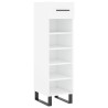Armoire à chaussures blanc 30x35x105 cm bois d'ingénierie 