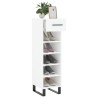Armoire à chaussures blanc 30x35x105 cm bois d'ingénierie 