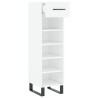 Armoire à chaussures blanc 30x35x105 cm bois d'ingénierie 