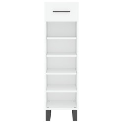 Armoire à chaussures blanc 30x35x105 cm bois d'ingénierie 