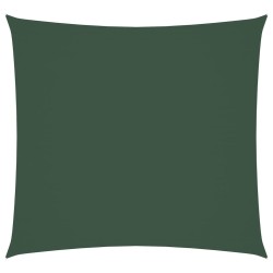 Voile de parasol tissu oxford carré 7x7 m vert foncé 