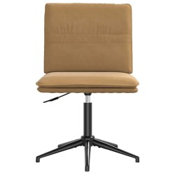 Chaise à manger Marron Velours 