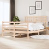 Cadre de lit sans matelas 135x190 cm bois massif 