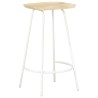 Tabourets de bar lot de 2 bois de manguier massif 