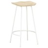 Tabourets de bar lot de 2 bois de manguier massif 