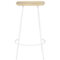 Tabourets de bar lot de 2 bois de manguier massif 