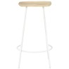 Tabourets de bar lot de 2 bois de manguier massif 