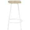 Tabourets de bar lot de 2 bois de manguier massif 