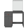 Coiffeuse Gris 95x50x134 cm Bois de pin massif 