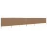 Paravent 6 panneaux Tissu 800 x 120 cm Taupe 