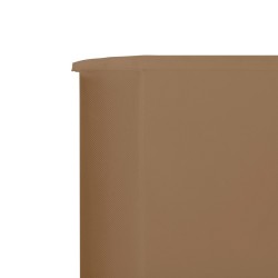 Paravent 6 panneaux Tissu 800 x 120 cm Taupe 